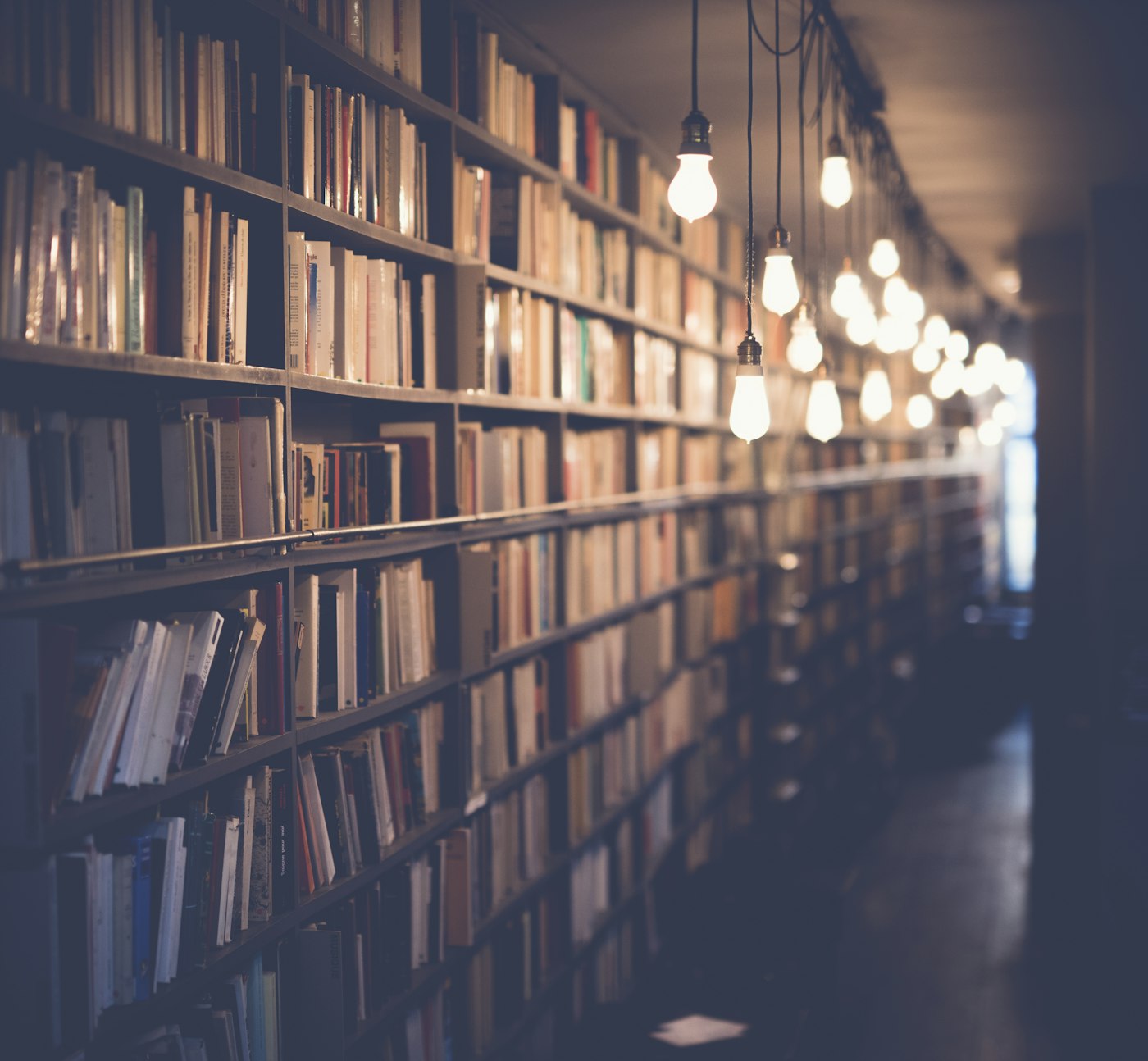 Library shelves and a reading space, evoking the accumulation of knowledge in long-term research (illustrative image)